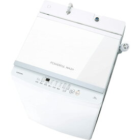 東芝 TOSHIBA 全自動洗濯機 ピュアホワイト 10kg 大容量 まとめ洗い ガラストップデザイン AW-10GM3-W