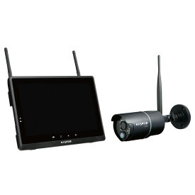 マスプロ MASPRO ネットワークカメラ モニター＆ワイヤレスHDカメラセット バッテリーレス WHCBL10M4