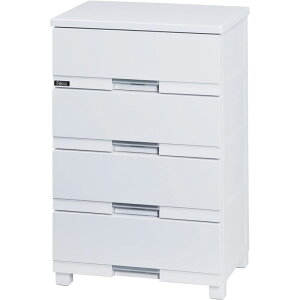 天馬 Tenma フィッツプラス プレミアム チェスト 4段 セラミックホワイト 幅55cm FP5504