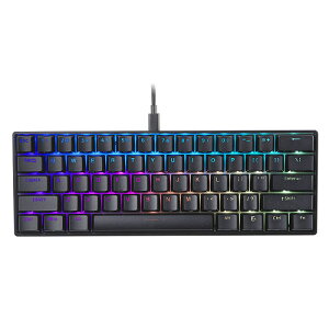 Mad Catz �}�b�h�L���b�c S.T.R.I.K.E. 6 60% RGB Mechanical Keyboard �u���b�N KS63DMUSBL000-0J