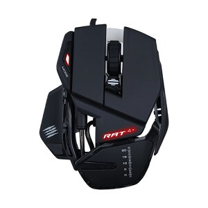 Mad Catz }bhLbc R.A.T.4+ LQ[~O}EX Optical Gaming Mouse ubN MR03MCINBL000-0J