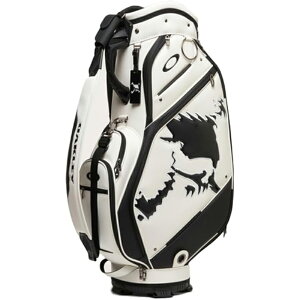 y11/1ő2000~OFFN[|sGg[P3{IXɑSi|Cg3{Iz OAKLEY I[N[ SKULL GOLF BAG 18.0 (02E) BLACKOUT WHITE SILVER GREY
