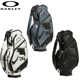 【8/10限定最大3000円OFFクーポン発行＆エントリーでP4倍！更に全商品ポイント3倍！】 OAKLEY オークリー SKULL GOLF BAG 18.0 (02E) BLACKOUT WHITE SILVER GREY