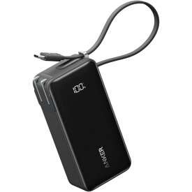 ANKER アンカー モバイルバッテリー Power Bank ブラック A1637N11 10000mAh Fusion Built-In