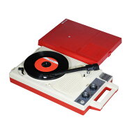 ANABAS アナバス ポータブルレコードプレーヤー GP-N3R 昭和デザイン復刻 高音質 MMカートリッジ搭載モデル