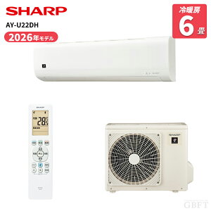 �y7/5����ő�3000�~OFF�N�[�|�����s���G���g���[��P4�{�I�X�ɑS���i�|�C���g3�{�I�z �V���[�v �G�A�R�� DH�V���[�Y AY-U22DH-W 6�� 2.2kW 100V ���[���G�A�R�� ������6���p �z���C�g ��g�[ 2026�N���f