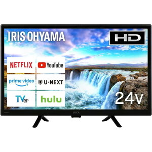 IRIS OHYAMA �A�C���X�I�[���} LT-24WGX-F1 �u���b�N 24V�^ Google TV �t���e���r