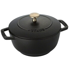 日本国内正規品 生涯保証シリアルナンバー付 Staub ストウブ ワナベ Mサイズ 18cm ブラック 40501-005