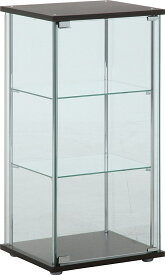 不二貿易 3段 ガラスコレクションケース 幅42.5cm 96049