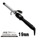 AIVIL アイビル DHセラミックアイロン 19mm 4989550500276 【カール コテ 19mm ヘアアイロン プロ用 業務用 プロ仕様】