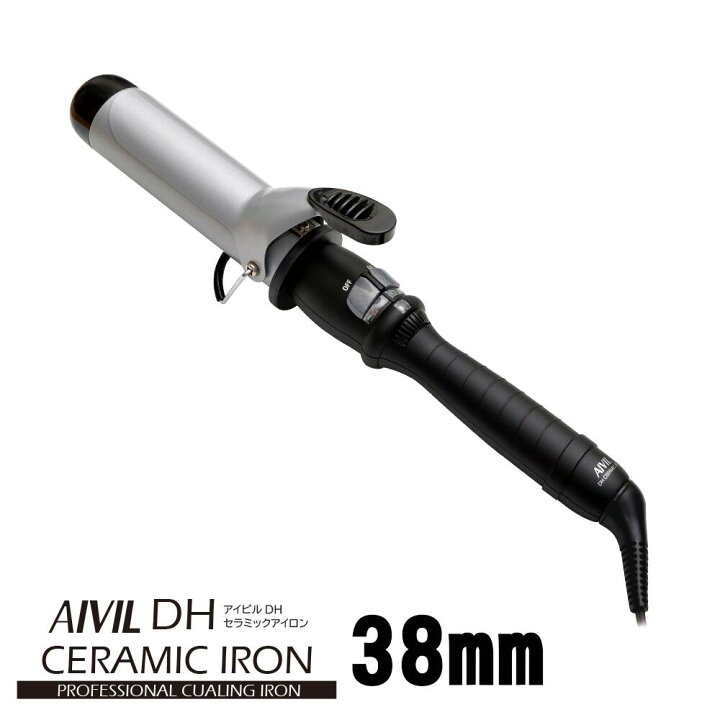 楽天市場】AIVIL アイビル DHセラミックアイロン38mm DH-38 