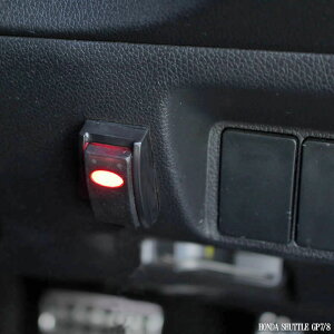 LEDスイッチLEDONトヨタLED貼り付けON/OFFスイッチレッドLED搭載TOYOTA純正スイッチホールとほぼ同等サイズ電流許容量1000mAまで使用可能両面テープ付きメール便送料無料