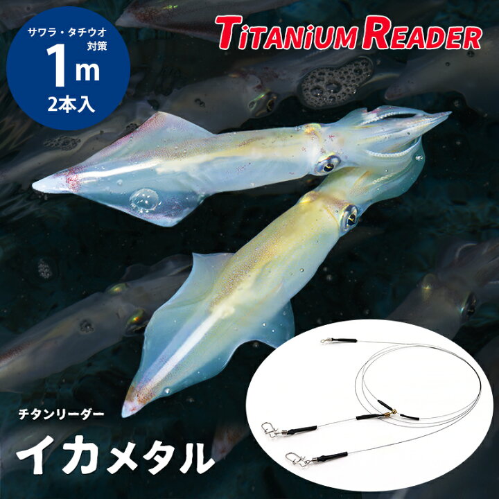 楽天市場 イカメタル イカ釣り ワイヤー チタンリーダー ワイヤー リーダー 100cm 2本入り 釣り糸 フィッシング 牙物バイトのラインブレイク スッテロスを防止 オモリグ天秤など幅広い仕掛けに 椚 ダイコン卸 直販部