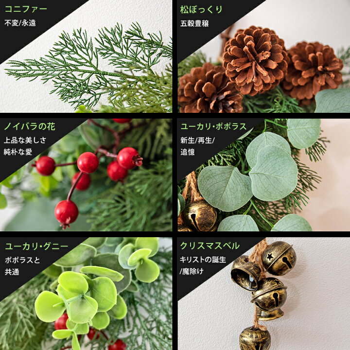 楽天市場】クリスマスツリー 壁掛け スワッグ ハンギングツリー  