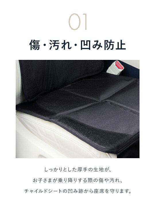 楽天市場】チャイルドシート 保護 マット チャイルドシート保護シート 