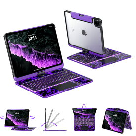 【SNSで大人気！★八色展開】iFacemall iPad キーボード iPad マジックキーボード iPad Air4/5/6 M2/M3/M4/M5 A16 11インチ iPad Pro11第1/2/3/4世代 キーボード付きケース iPad Air第4/5/6世代 360度回転 13インチ/10.9インチ/iPad Pro 12.9インチ用 日本語配列 プレゼント