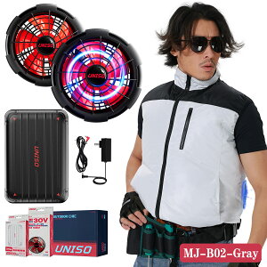 �ySNS��l�C�I30V �����t�@���zUNISO �󒲍�ƕ� �x�X�g 30V ��e��20000mAh �o�b�e���[ �t�@���t�� �t���Z�b�g S-5L �� ���Z�b�g �t�@���t����ƕ� �󒲃E�G�A �M���Ǒ΍� �ҏ��΍� ������ ��ƒ�