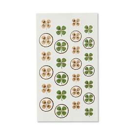 シール 四葉のクローバー (1シート26ピース) [520-52]| G.C.PRESS（ジーシープレス）| 文房具 箔押し加工 四つ葉 クローバー ゴールド ラッキーシンボル ラッキーモチーフ ギフト