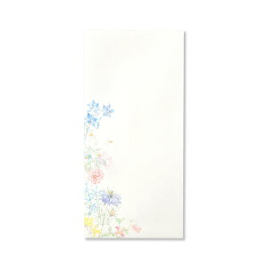 封筒 紙司撰 イングリッシュガーデン イン ザ モーニング サン 195x 94mm 6枚入(洋風/花柄/和封筒) | G.C.PRESS(ジーシープレス)