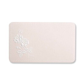 ミニメッセージカード バラ(カードサイズ：55×90mm/入り数：15枚)[078-11]| G.C.PRESS（ジーシープレス）| 文房具 メッセージカード ギフトカード バースデーカード 多目的カード 名刺サイズ エンボス加工 薔薇 ギフト ラッキーシンボル ラッキーモチーフ