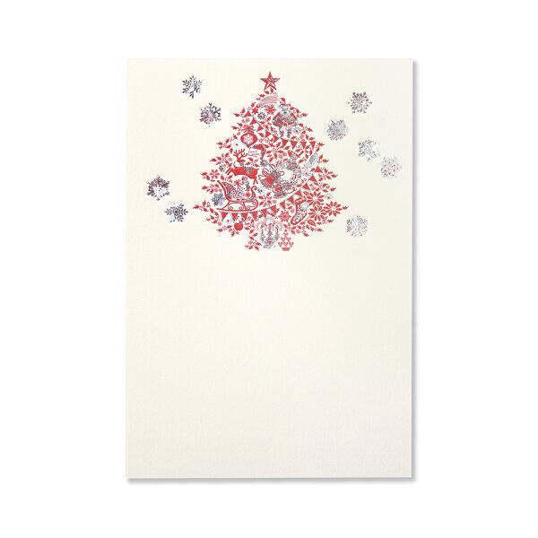 はがき TO WISH YOU２枚入り 148x100mm (ポストカード/私製はがき/クリスマス/クリスマスツリー) | G.C.PRESS（ジーシープレス）