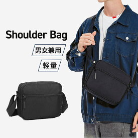 ショルダーバッグ メンズ 小さい 軽い 軽量 レディース コンパクト 撥水 黒 ブッラク ミニ 斜め掛け おしゃれ カジュアル シンプル 多機能 ミニバッグ 通勤 通学 旅行 アウトドア 小さめ お出かけ サブバッグ