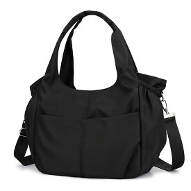 ショルダーバッグ レディース 2way トートバッグ ナイロン A4 斜めがけ 軽い 撥水 メンズ 鞄 バック ファスナー付き 小さめ 旅行 おしゃれ 通勤 通学 マザーズバッグ ママバッグ 肩掛け 大人 無地 シンプル きれいめ 整理整頓
