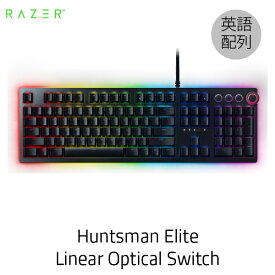 Razer公式 Razer Huntsman Elite 英語配列 リニアオプティカルスイッチ ゲーミングキーボード # RZ03-01871000-R3M1 レーザー (キーボード)