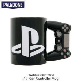 PALADONE PlayStation 4th Gen Black Controller Mug DUALSHOCK 4 PlayStation 公式ライセンス品 # PLDN-010-N パラドン