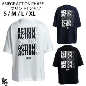 GRAPHT公式 ASOBI GRAPHT 6SIEGE ACTION PHASE プリントTシャツ アソビ グラフト (ティーシャツ)