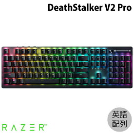 Razer公式 Razer DeathStalker V2 Pro 英語配列 有線 / Bluetooth 5.0 / 2.4GHz ワイヤレス 両対応 静音リニアオプティカルスイッチ 薄型ゲーミングキーボード Linear Optical Switch # RZ03-04360100-R3M1 レーザー