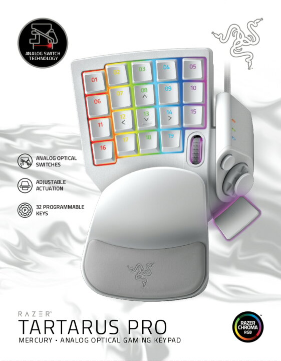 楽天市場】Razer公式 Razer Tartarus Pro アナログオプティカル 