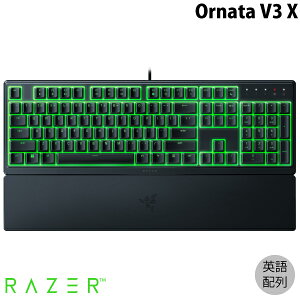 【Razer公式】 Razer Ornata V3 X US 英語配列 有線 RGBライティング メカ・メンブレン ゲーミングキーボード # RZ03-04470100-R3M1 レーザー (キーボード)