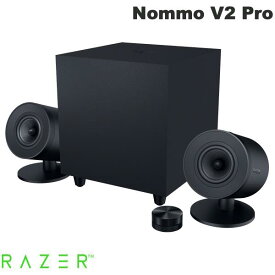 Razer公式 Razer Nommo V2 Pro Bluetooth 5.3 ワイヤレスサブウーファー/Wireless Control Pod付属 RGBライティング搭載 ゲーミングスピーカー ブラック レーザー (スピーカー Bluetooth接続)
