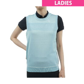 マンシングウェア　Munsingwear　SEASON COLLECTION ロゴジャカードニットベスト　レディス