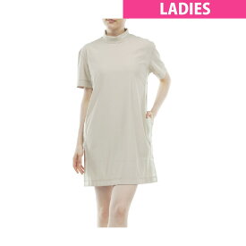 ブリーフィング　BRIEFING　サイドロゴ ライン ストレッチ ハイネック ワンピース　レディス