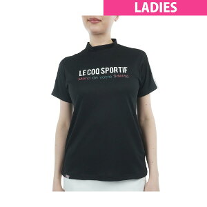 ルコックスポルティフ ゴルフ Le coq sportif GOLF 30th ストレッチ モックネック半袖シャツ レディス