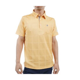 マンシングウェア　Munsingwear　SEASON COLLECTION チェックジャカード テーラーカラー半袖ポロシャツ