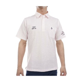 マンシングウェア　Munsingwear　SEASON ストレッチ ストライプ サッカー半袖ポロシャツ