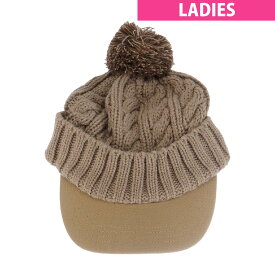 ニューエラ　NEW ERA　GFW バイザー付き ポンポンニットキャップ　レディス