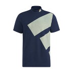 アディダス　Adidas　ビッグロゴ モックネック半袖シャツ