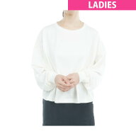ヘインズ　Hanes　Hanes T-SHIRTS SHIRO for HER クロップドワイド長袖Tシャツ　レディス