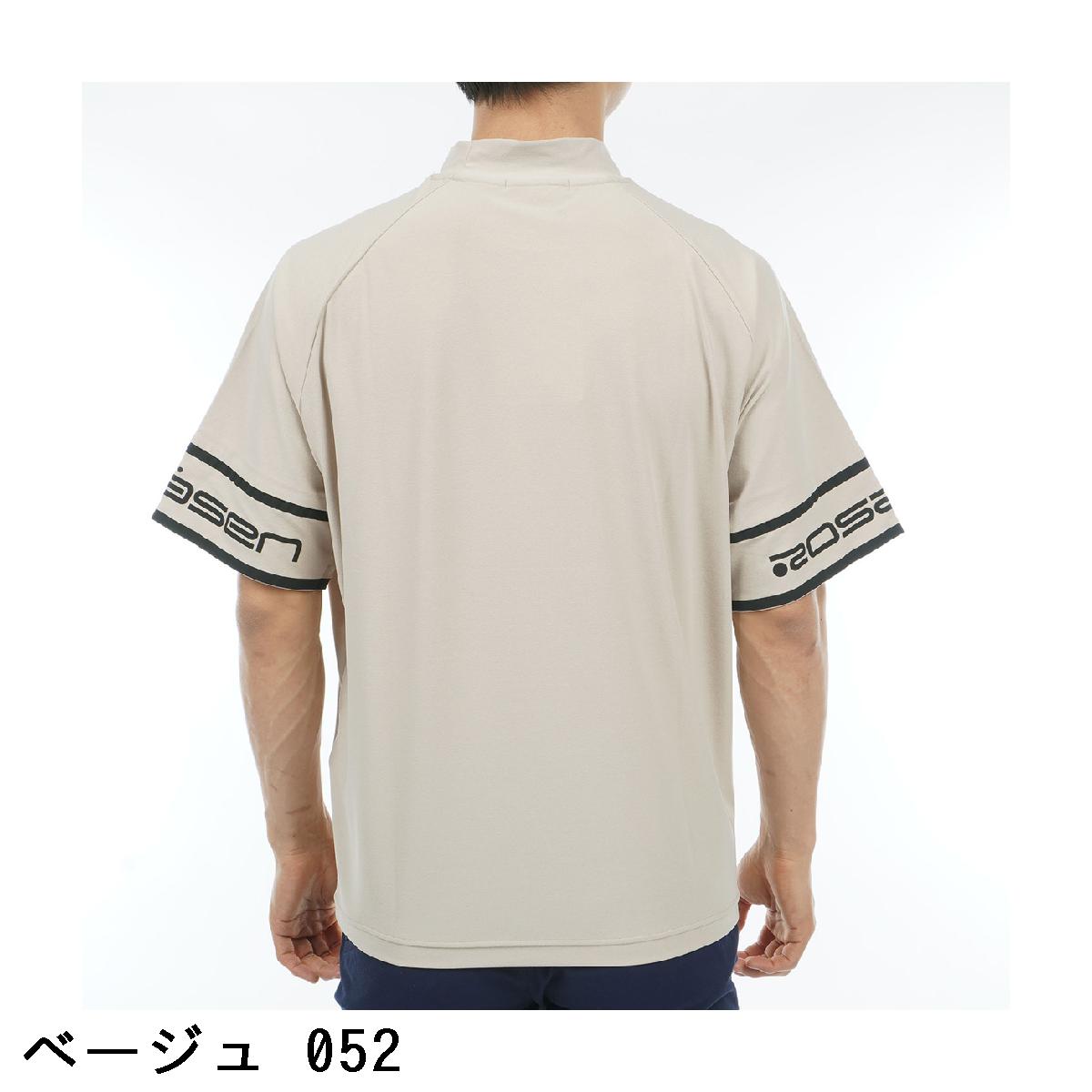 ロサーセン ROSASEN A-Line ロゴ モックネック半袖Tシャツ ゴルフ