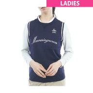 マンシングウェア　Munsingwear　アーチロゴニットベスト　レディス