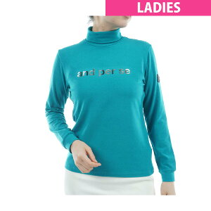 アンパスィ and per se ウォームストレッチ タートルネック長袖シャツ レディス