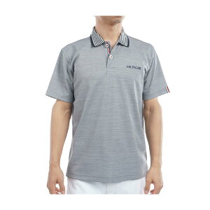 トミー ヒルフィガー ゴルフ TOMMY HILFIGER GOLF カラー杢鹿の子 半袖ポロシャツ