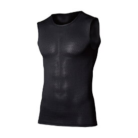 ボディタフネス　BODY TOUGHNESS　ストレッチ デュアル3Dファーストレイヤー ノースリーブクルーネックインナーシャツ