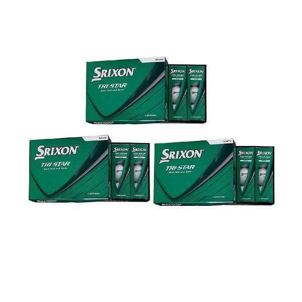 ダンロップ　SRIXON　TRI-STAR ボール 3ダースセット