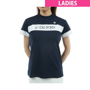 ルコックスポルティフ ゴルフ Le coq sportif GOLF ストレッチ モックネック半袖シャツ レディス