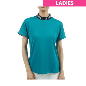 ルコックスポルティフ ゴルフ Le coq sportif GOLF ストレッチ ワイドシルエット 2WAY モックネック半袖シャツ レディス